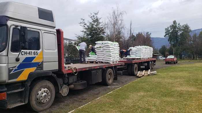 52 toneladas de alimento animal entrega INDAP Biobío a 120 pequeños ganaderos de Antuco-1Interior