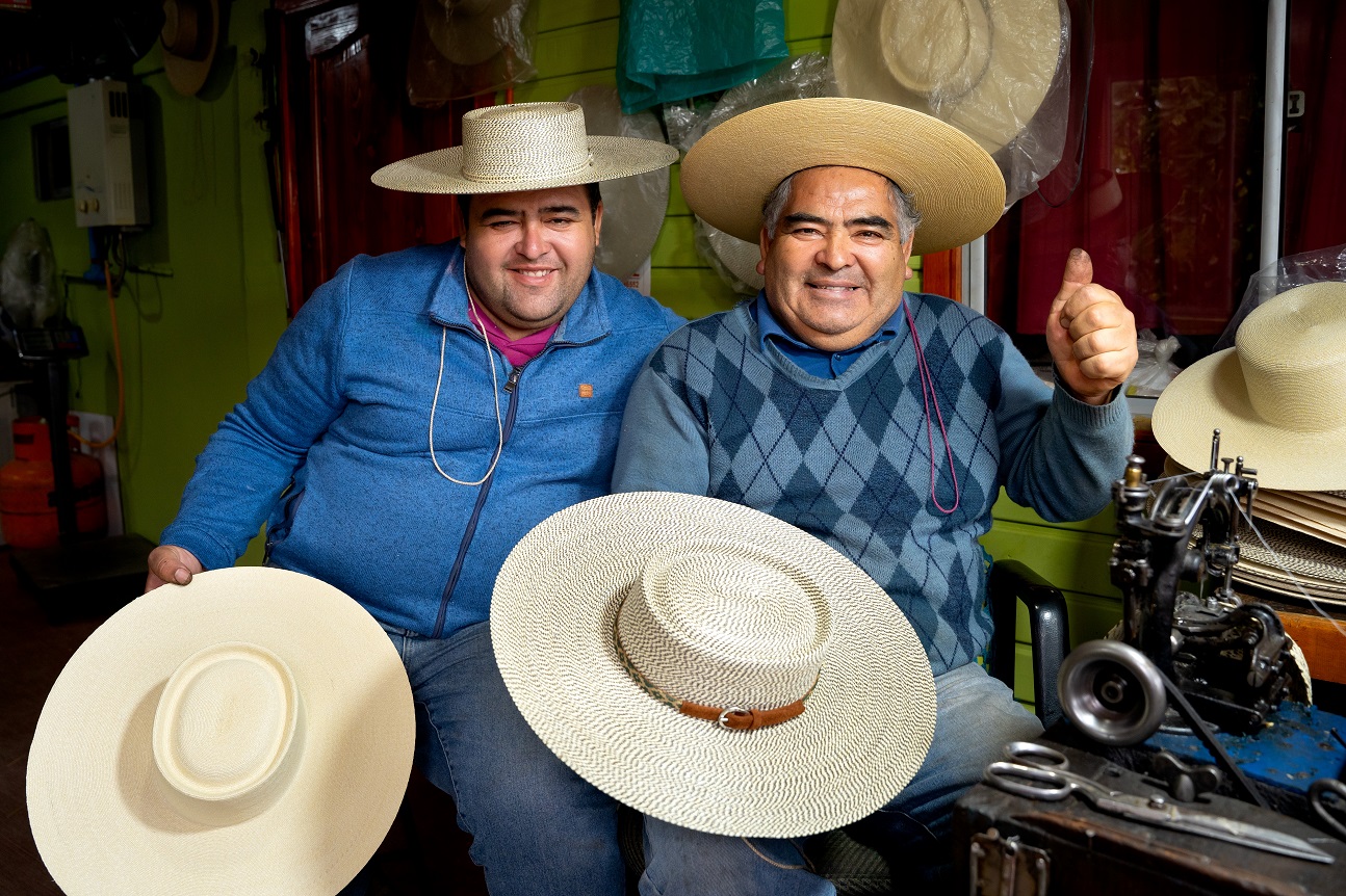 Las chupallas de Ropdrigo Fernández, de Ninhue, estarán en la Expo Mundo Rural 2024 en Santiago