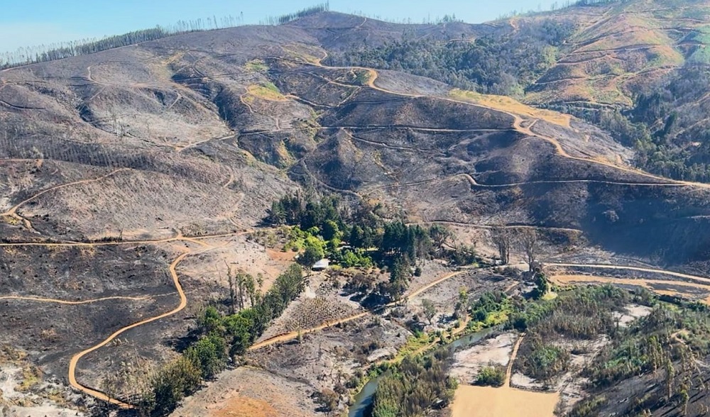 Monitoreo de incendios en La Araucanía